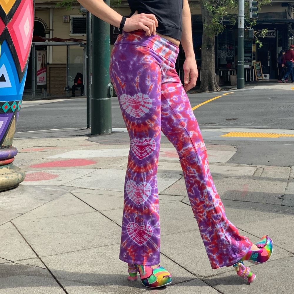 Tie dye yoga pants